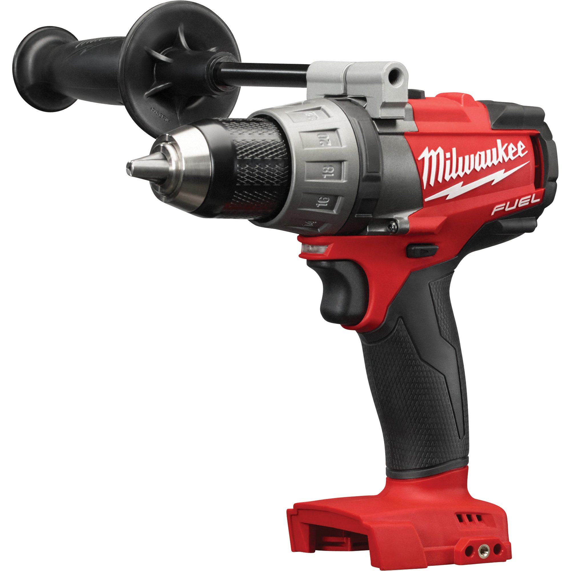 Milwaukee M18 FUEL Li-Ion Cordless Electric Drill/Driver — Tool Only, 1/2in. Keyless Chuck, 2000 RPM, Model 2703-20